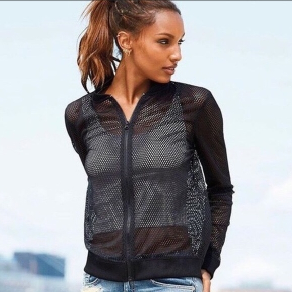 Victoria's Secret Jackets & Blazers - Victoria Secret Sport Black Mesh Jacket S